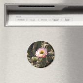 Roze Cactus Flower Magneet (Insitu (Vaatwasser))