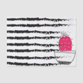 Roze Cactus gestreepte patroonontwerp Tissuepapier (Voorkant)