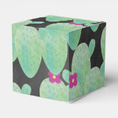 Roze Cactus Patroon Cartoon Bedank Favorietendoos Bedankdoosjes (Achterkant)