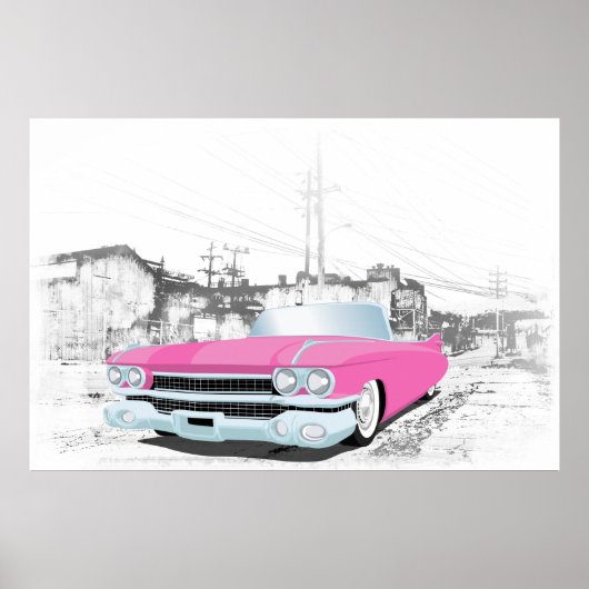 Roze caddy poster (Voorkant)