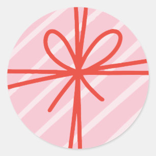 Roze Cadeau Circle Sticker