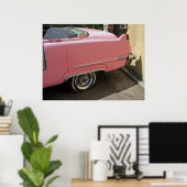 Roze Cadillac Poster (Thuiskantoor)
