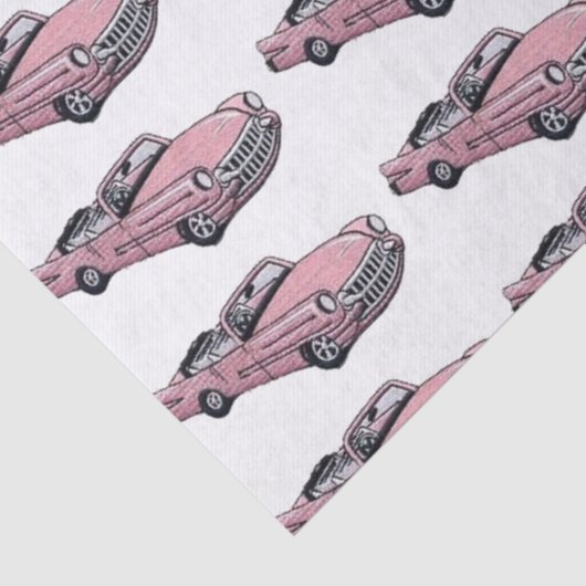 Roze Cadillac Tissuepapier (Detail)