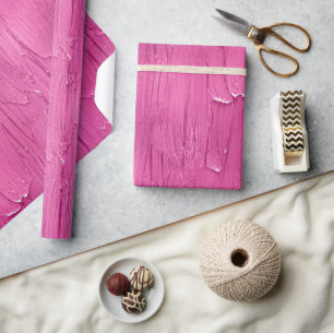 Roze Cake Frosting Chic Verjaardag Cadeaupapier