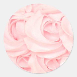 Roze cake frosting roos sticker