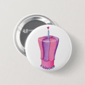 Roze Cake Heart Button (Voorkant /achterkant)