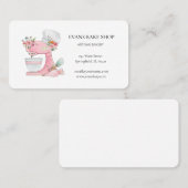Roze Cake mixer logo Bakkerij Visitekaartje (Voorkant / Achterkant)