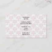 Roze Cake op roze Cake Pattern. Visitekaartje (Achterkant)