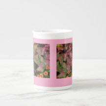 Roze Caladium Cup Theepot