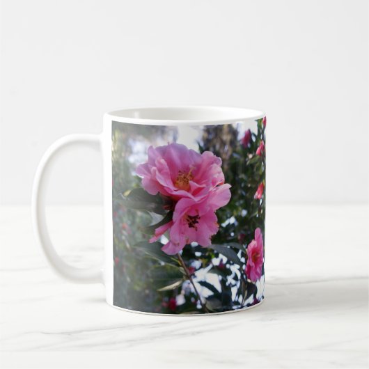 Roze Camellia #2 Mok (Links)