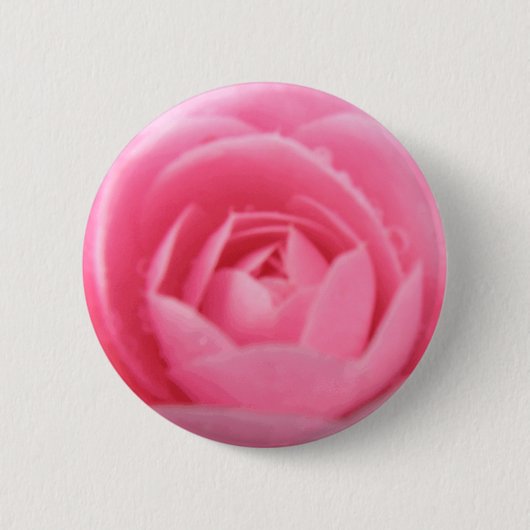 roze Camellia Bloem Button (Voorkant)