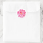 Roze camellia bloem waterverf kunst sticker (Tas)