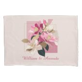 Roze Camellia Bloom Kussensloop (Voorkant)