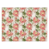 Roze Camellia Floral Pattern Tafelkleed (Voorkant (Horizontaal))