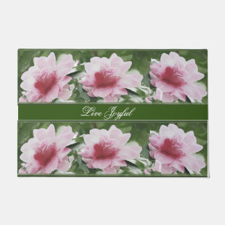 Roze Camellia Floral Vloermat Rug Deurmat