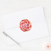 Roze Camellia flower Dank je sticker (Envelop)