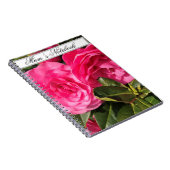 Roze Camellia Notitieboek (Rechterzijde)