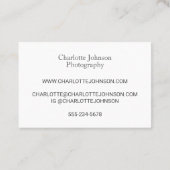  roze camera-Waterverf Visitekaartje (Achterkant)