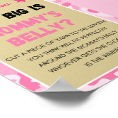 Roze Camo Baby shower teken Poster (Hoek)