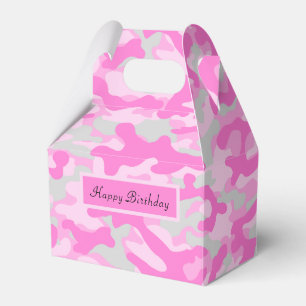 Roze Camo Bedankdoosjes
