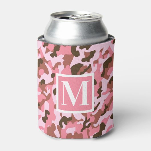 Roze Camo Blikjeskoeler (Blikje Voorkant)