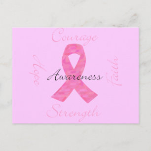 Roze Camo Breast Cancer Briefkaart