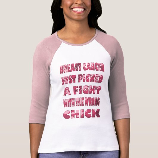 Roze Camo Breast Cancer Shirt (Voorkant)