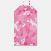 Roze Camo Cadeaulabel (Voorkant)
