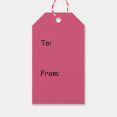 Roze Camo Cadeaulabel (Achterkant)