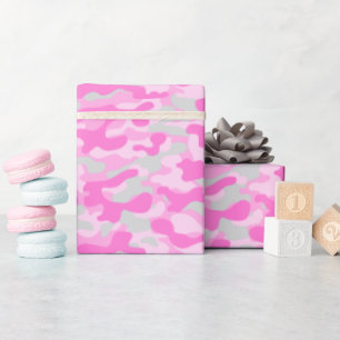 Roze Camo Cadeaupapier