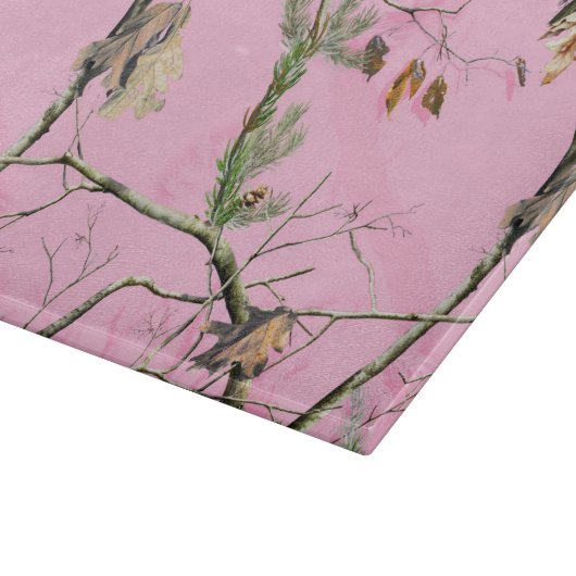 Roze Camo Camouflage Jachtglas Snijplank (Hoek)