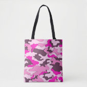 Roze Camo/Canvas tas (Voorkant)