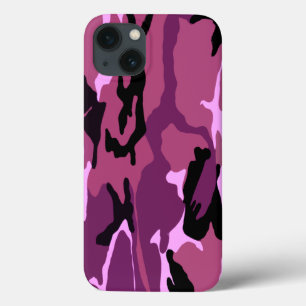 Roze Camo iPhone 13 Hoesje