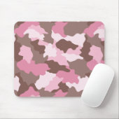 Roze Camo Girly Camouflage Muismat (Met muis)