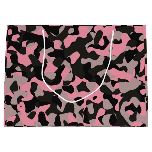 Roze Camo Groot Cadeauzakje (Voorkant)