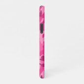 Roze Camo Haar naam Modern Phone Case iPhone Hoesje (Rechterkant)