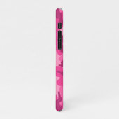 Roze Camo Haar naam Modern Phone Case iPhone Hoesje (Linkerkant)