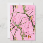 Roze Camo-klasse van de uitnodiging van Afstuderen (Achterkant)