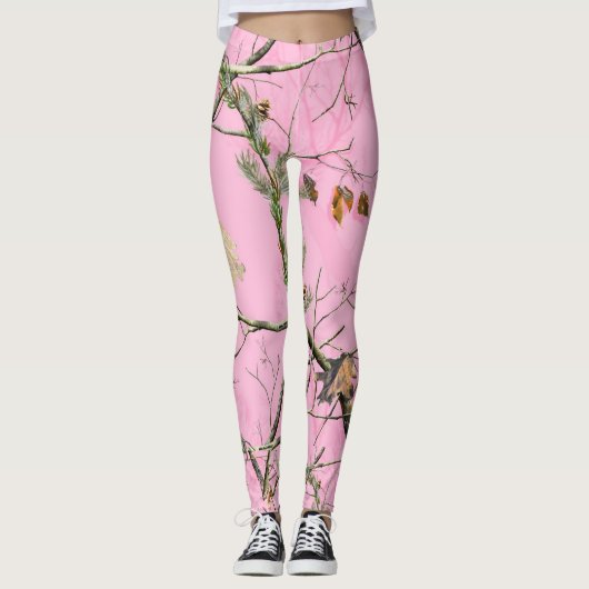 Roze Camo-Leggings Leggings (Voorkant)