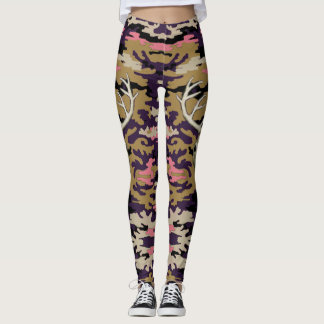 Roze Camo-Leggings Leggings