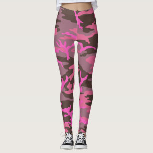 Roze Camo-leggings Leggings