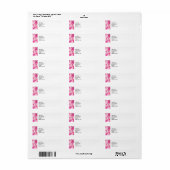 Roze Camo Mailing Label Sheets (Full Sheet)