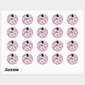 Roze Camo Martial Arts Girl Stickers (Vel)