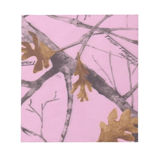 Roze Camo Notitieblok (Voorkant)