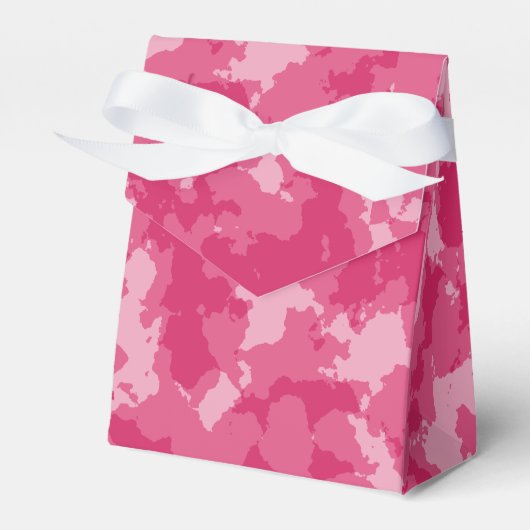 Roze Camo Pattern Bedankdoosjes (Voorkant Zijde)