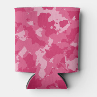 Roze Camo Pattern Blikjeskoeler
