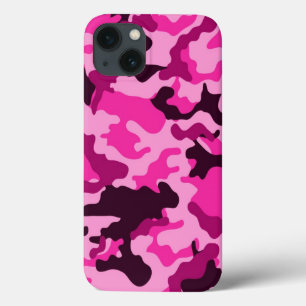 Roze Camo Pattern iPhone 13 Hoesje