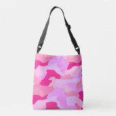 Roze Camo Pattern Crossbody Tas (Achterkant)
