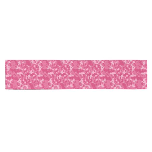 Roze Camo Pattern Korte Tafelloper (Horizontaal)