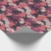 Roze Camo Realistisch Grunge Effect Cadeaupapier (Hoek)